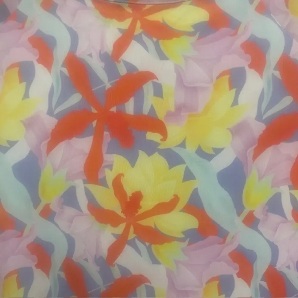 Jean-Pierre Klifa Orange Tropical All Over Print Women's Dress - Size M - NWT